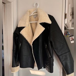 “Leather” jacket with soft lining